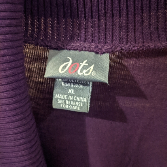 Pretty Dark Purple Wrap Cardigan with Buckle - Picture 3 of 5